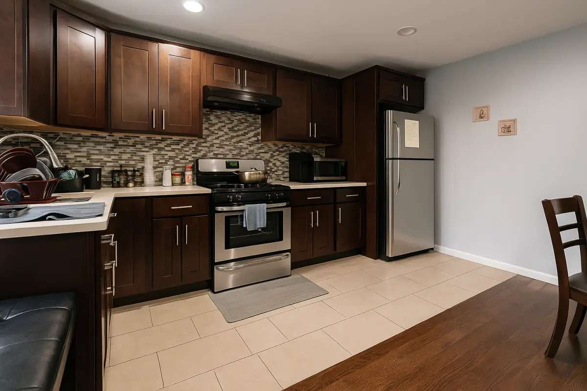 Beispiel 2: Küche Transformation - Nach der Bearbeitung